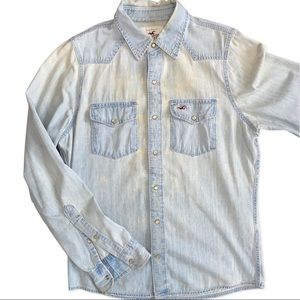 Men’s Hollister Denim Button Down Shirt